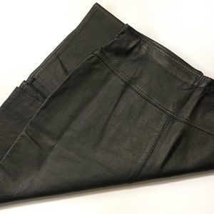 Killer Vintage 90s Black Genuine Leather High Waist Pencil Skirt